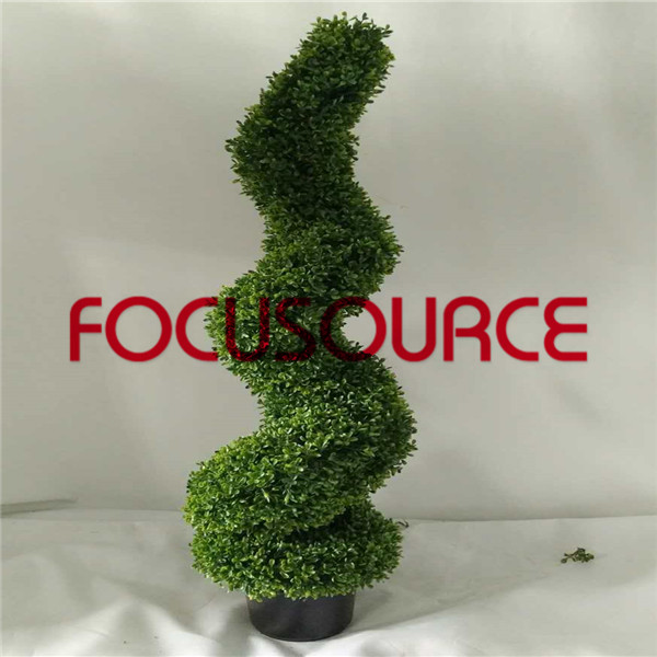 Factory source Top Clip Glass Bottle -
 Artificial Topiary Boxwood Spiral Tree – Focusource