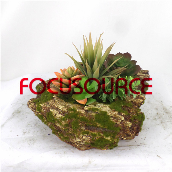 Top Suppliers Solid Wood Bedroom Furniture -
 Artificial Succulent Plants Bonsai-SM018KM-O-036 – Focusource