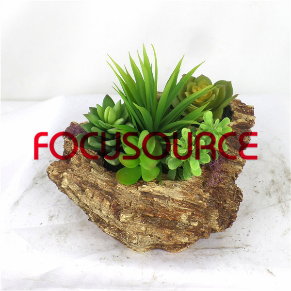 Chinese wholesale Plastic Green Wall -
 Artificial Succulent Plants Bonsai-SM018K-O-035 – Focusource