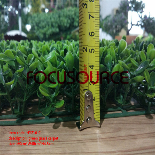 Professional China Artificial Topiary Grass Tower -
 Artificial Grass Turf-HY216-C green grass carpet – Focusource