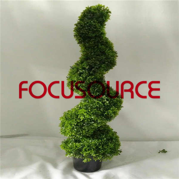 Cheapest Factory Tv Lcd Wooden Cabinet Designs -
 Artificial Topiary Boxwood Spiral Tree – Focusource