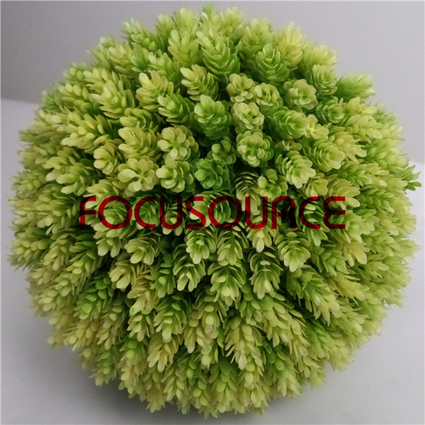 Top Grade Colorful Outdoor Rubber Tiles -
 Artificial Boxwood Grass Ball-HY209-GW003 – Focusource