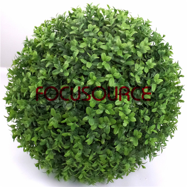 2018 wholesale price Rustic Wood Cabinet -
 Artificial Topiary Boxwood Grass Ball-HY08103+HY128-3-GN001 – Focusource