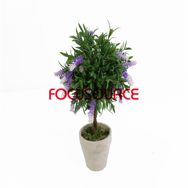 Factory Directly supply Obstacle Race Sling Net -
 Artificial Grass Ball Bonsai-H15cm Mini Lavender grass ball potted – Focusource