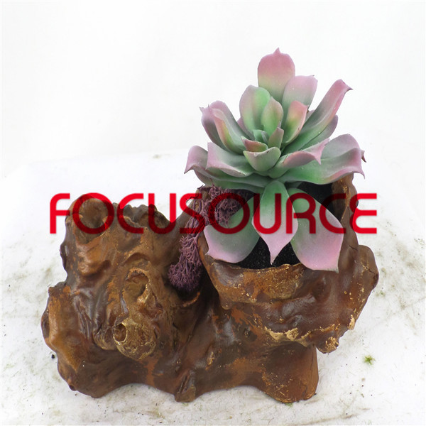 Discount Price Stone Mosaic Tile -
 Artificial Succulent Plants Bonsai-SM013K-O-025 – Focusource