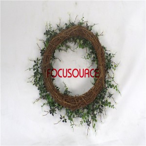 Artificial Grass Wreaths-HY317-B-50-H-099