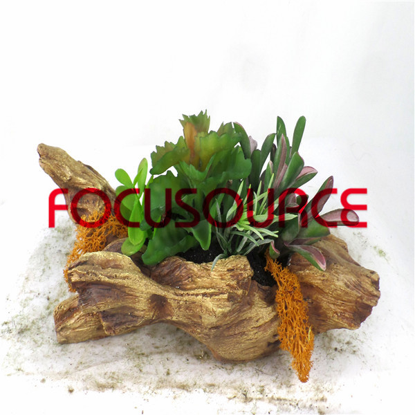 Online Exporter Wooden Frame Bed -
 Artificial Succulent Plants Bonsai-SM021K-O-041 – Focusource