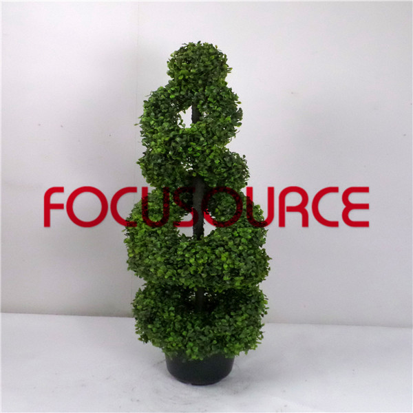 Cheap PriceList for Best Quality Tiles -
 Artificial Boxwood Topiary Spiral Tree -HY08103-J3-H92-011 – Focusource