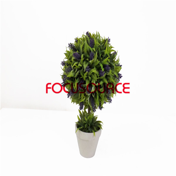 Reliable Supplier Flat Webbing -
 Artificial Grass Ball Bonsai-H48cm26cm 8 Leaves Lavender Bonsai – Focusource