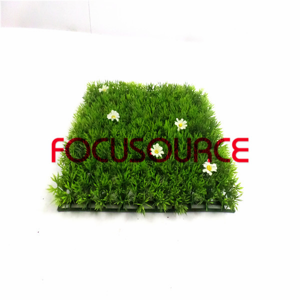 Factory Promotional Wall Hanging Decoration -
 Artificial Grass Turf-HY0947S 4 feet with white flower  25X25CM GN001 – Focusource