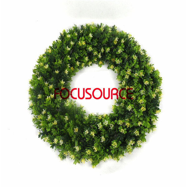 Personlized Products Pe Twisted Rope -
 Wall Hanging Artificial Grass Weath-HY149-B-Φ60-F-083 – Focusource