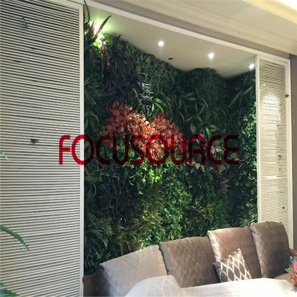 China New Product Deep Green Rustic Tile -
 Artificial Plants Wall – Focusource