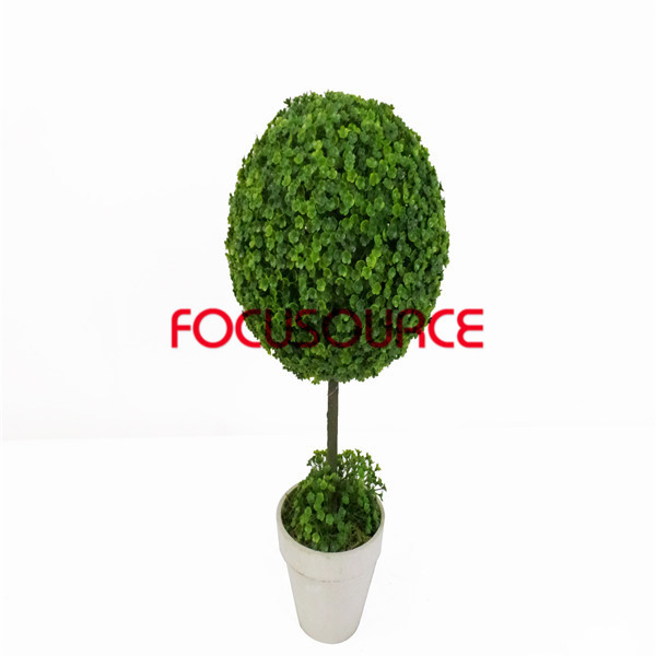 Well-designed Vintage Industrial Rustic Furniture -
 Artificial Grass Ball Bonsai-H50cm26cm Seaweed Leaves Bonsai – Focusource