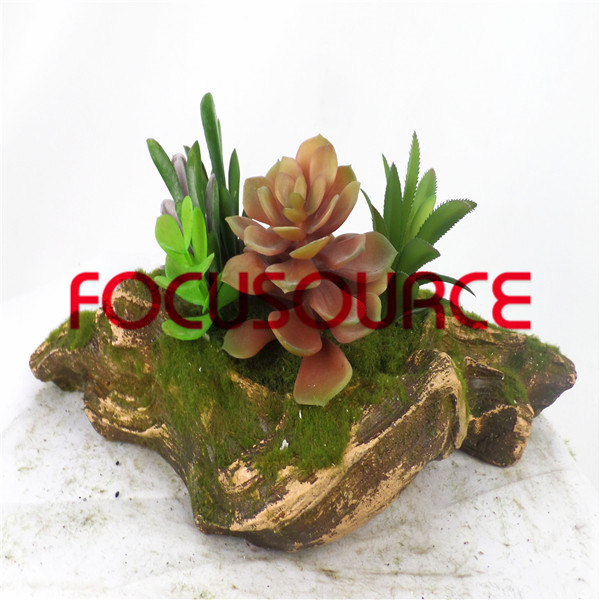 Factory made hot-sale Glazed Floor Tile -
 Artificial Succulent Plants Bonsai-SM026KM-O-052 – Focusource