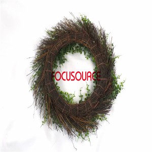 Artificial Grass Wreaths-HY228-B-Φ54-ZM-078